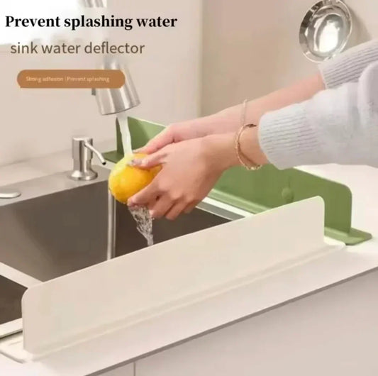 Suction For Kitchen And Bathroom Flexible Water Splash Stopper - 12 Inch (Random Color)