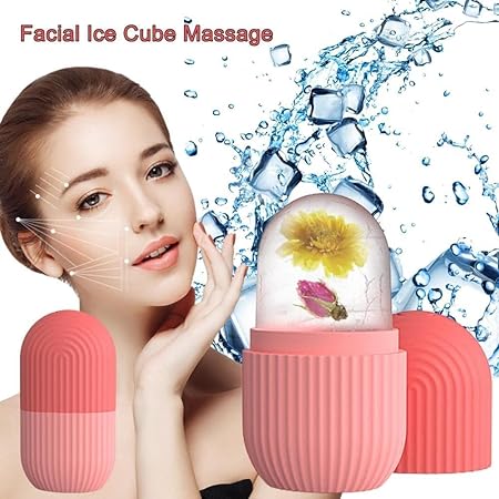 Reusable Facial Ice Roller for Face – Skin Tightening, Pore Minimizing & Glow Enhancer (Random Color)