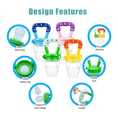 Baby Fruit Feeder Pacifier – Safe Silicone Fresh Fruit & Teething Feeder for Babies (4+ Months)