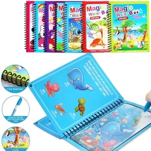 🎨 Magic Water Coloring Book – Mess-Free Fun for Kids!