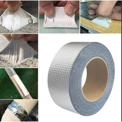 Heavy Duty Aluminum Foil Butyl Waterproof Repair Tape – Strong Leak Sealing Tape for Roof, Pipe & Crack Repair