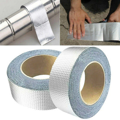 Heavy Duty Aluminum Foil Butyl Waterproof Repair Tape – Strong Leak Sealing Tape for Roof, Pipe & Crack Repair